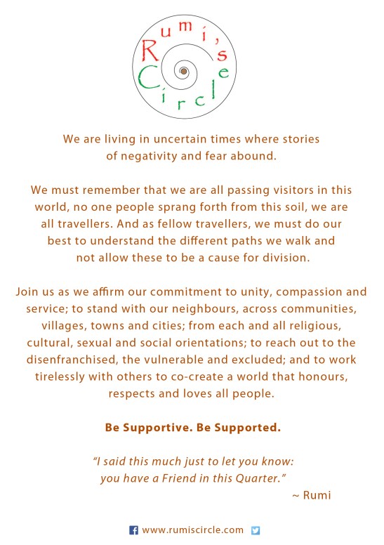 Rumis Circle Be Supportive Be Supported